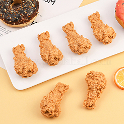 人工プラスチック製フライドチキンの脚モデル6個  模造食品  ディスプレイ装飾用  砂茶色  82.5x48x35.5mm&nbsp;DJEW-SC0001-17A