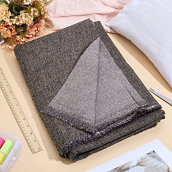 ポリエステル生地  DIYソファアクセサリー  グレー  1480x1mm&nbsp;DIY-WH0723-045B-1