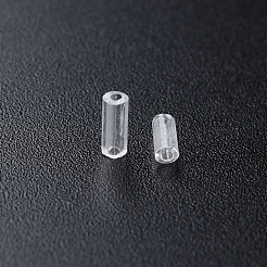 透明なガラスラッパビーズ  丸い穴  透明  3~8x2mm  穴：0.7mm  約450g /ポンド&nbsp;SEED-N005-001-C16