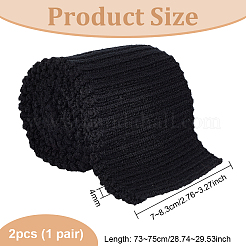 95% Cotton & 5% Elastic Fiber Ribbing Fabric for Cuffs&nbsp;FIND-WH0136-02C