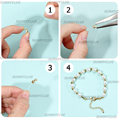 240Pcs Brass Bead Tips&nbsp;KK-SC0007-38