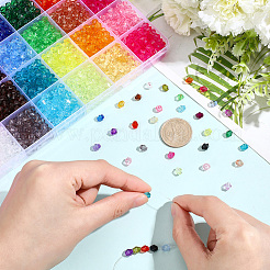 2380Pcs 28 Colors Transparent Acrylic Beads&nbsp;TACR-PA0001-34B
