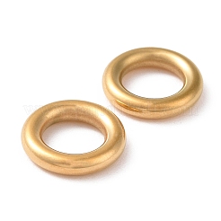 304ステンレススチールリンクリング  リング  ゴールドカラー  10x2.1mm  内径：6mm&nbsp;STAS-E482-05G