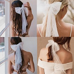 Bowkont Polyester Bridal Veils&nbsp;AJEW-WH20067-066P