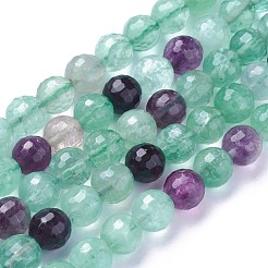 Natural Fluorite Beads Strands&nbsp;G-P430-17-D