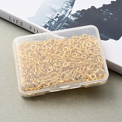 アイアンスクリューアイピンヒートンキャップ  片穴パーツ用  ゴールドカラー  10x5x1.2mm  穴：2.8mm  300個/箱&nbsp;IFIN-YW0001-19G