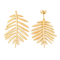 Ion Plating(IP) 304 Stainless Steel Stud Earrings for Women&nbsp;EJEW-L272-034G-06