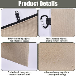 6Pcs 6 Colors Multipurpose Nylon Oxford Fabric Clutch Bags with Alloy Zipper&nbsp;ABAG-GL0001-04