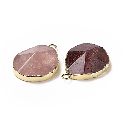 Natural Strawberry QuartzPendants&nbsp;G-I207-14K-G