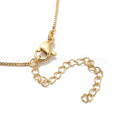 Brass Micro Pave Cubic Zirconia Letter Pendant Necklaces&nbsp;LS-KK-Z069-01G-G