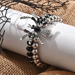 Punk Style Alloy Plastic Charm Bracelets&nbsp;LS-BJEW-K269-01P