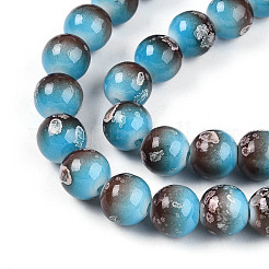 Baking Paint Glass Beads Strands&nbsp;DGLA-N008-10mm-07