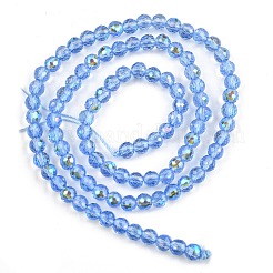 Electroplate Transparent Glass Beads&nbsp;EGLA-B013-02A-AB07