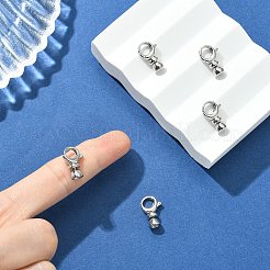 シェグレース 真鍮製ロブスタークラスプ  カドミウムフリーと鉛フリー＆ニッケルフリー  プラチナメッキ  16x10x6mm  穴：4mm&nbsp;XGRQ5F947-792P