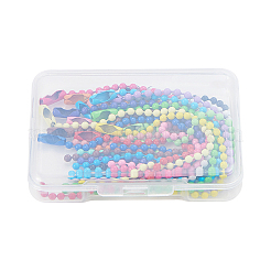 Eco-Friendly Iron Ball Chains with Connectors&nbsp;IFIN-CJ0001-14