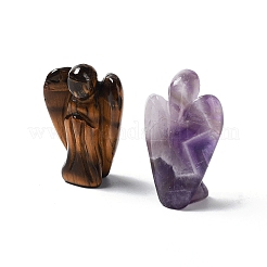 Natural & Synthetic Gemstone Carved Angel Statues Ornament&nbsp;G-P525-16