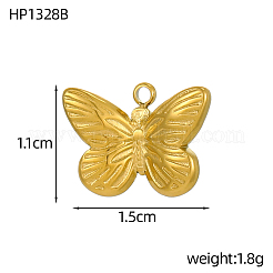 304 Stainless Steel Pendants&nbsp;STAS-OY002-63G
