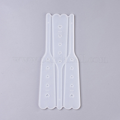 シリコンモールド  レジン型  UVレジン用  エポキシ樹脂ジュエリー作り  扇形  ホワイト  220x91x4mm&nbsp;DIY-WH0146-20