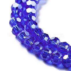 Electroplate Transparent Glass Beads Strands&nbsp;EGLA-A035-T4mm-A21