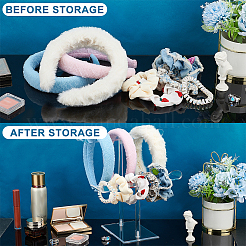 T-shaped Acrylic Headband Organizers&nbsp;ODIS-WH0001-37