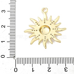 Brass Micro Pave Clear Cubic Zirconia Pendants&nbsp;KK-G548-01C-G