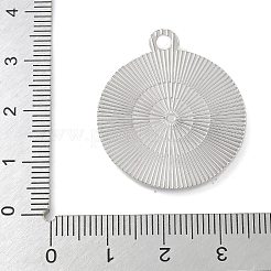 合金ラインストーンペンダント  太極拳の陰陽  プラチナ  31.5x27x2.5mm  穴：2.5mm&nbsp;PALLOY-D290-22P