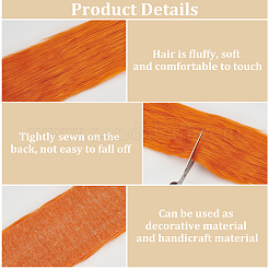 Polyester Top for Diy Hand-Decorated Artificial Wool Strip Accessories&nbsp;FIND-WH0170-32D