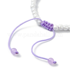 Glass Imitation Pearl Braided Bead Bracelets&nbsp;BJEW-JB09989