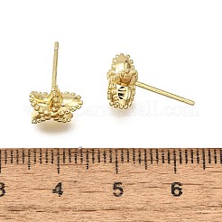 Brass Stud Earrings&nbsp;EJEW-H157-01G-04