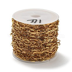 304 Stainless Steel Oval Link Chains&nbsp;CHS-C009-09G