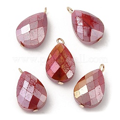 Imitation Jade Glass Pendants&nbsp;KK-Q777-02G-06