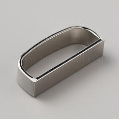 Zinc Alloy Loop Keepers&nbsp;PALLOY-WH0105-36P