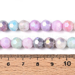 Anti-Tarnish Electroplate Glass Beads Strands&nbsp;EGLA-T021-8mm-15-14