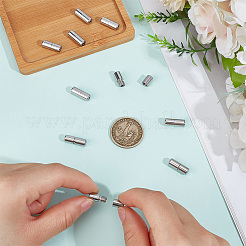 ステンレススチール製ネジ留め具12個  コラム  ステンレス鋼色  16x6mm  穴：2.5mm&nbsp;STAS-BC0004-25C