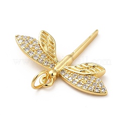Brass Micro Pave Cubic Zirconia Pendants&nbsp;KK-H433-12G