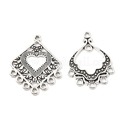 合金ペンダント  イヤリングアクセサリー  アンティークシルバー  27.5~39x16~28x1.4~1.7mm  穴：1.2~1.8mm  20個/袋&nbsp;PALLOY-D018-06AS