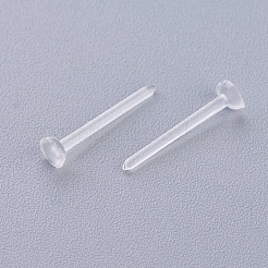 Plastic Stud Earring Findings&nbsp;KY-G006-03-3m