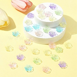 180Pcs 6 Colors Transparent Acrylic Beads&nbsp;OACR-FS0001-91