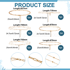 6 Styles Alloy Double Lyaer Round Ball Chain Waist Chains for Women&nbsp;AJEW-PH0008-07