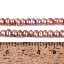 Natural Cultured Freshwater Pearl Beads Strand&nbsp;PEAR-N015-04C-02C