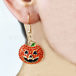 Halloween Alloy Enamel Dangle Earrings&nbsp;FS-WGA3DAC-01