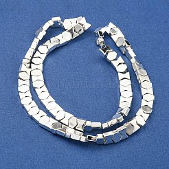 Electroplated Synthetic Non-magnetic Hematite Beads Strands&nbsp;G-C136-A01-04