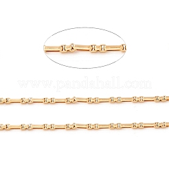 304ステンレススチールチェーン  溶接されていない  スプールで  ゴールドカラー  5.5x2.5x1.5mm  約32.81フィート（10m）/ロール&nbsp;STAS-M295-05G-01