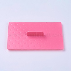 食品級プラスチッククッキー印刷金型  DIYビスケットベーキングツール  クローバー  ピンク  125x75x20mm&nbsp;DIY-K009-54A