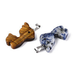 Natural Mixed Stone Pendants&nbsp;G-T144-11M