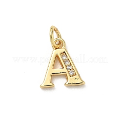 Brass Micro Pave Cubic Zirconia Charms&nbsp;KK-I382-03G