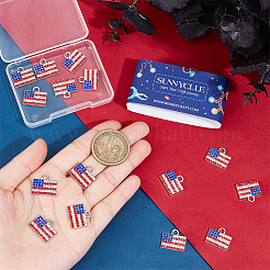 18Pcs Independence Day Alloy Pendants&nbsp;ENAM-SC0004-45