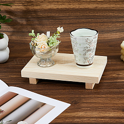 Wooden Jewelry Display Pedestals&nbsp;ODIS-WH0030-154A