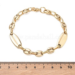 304 Stainless Steel Coffee Bean Chain Bracelets&nbsp;SA-CBA2696-07G