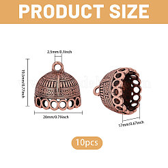 10Pcs Tibetan Style Alloy Pendant Bails&nbsp;FIND-CA0011-43R